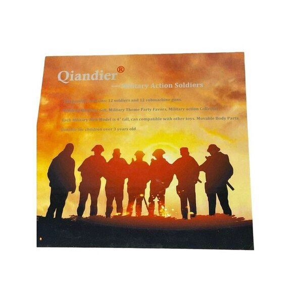 Qiandier 12 Pcs Military Team Action Figures Soldiers Recon Elite Forces Weapons - Picture 4 of 12